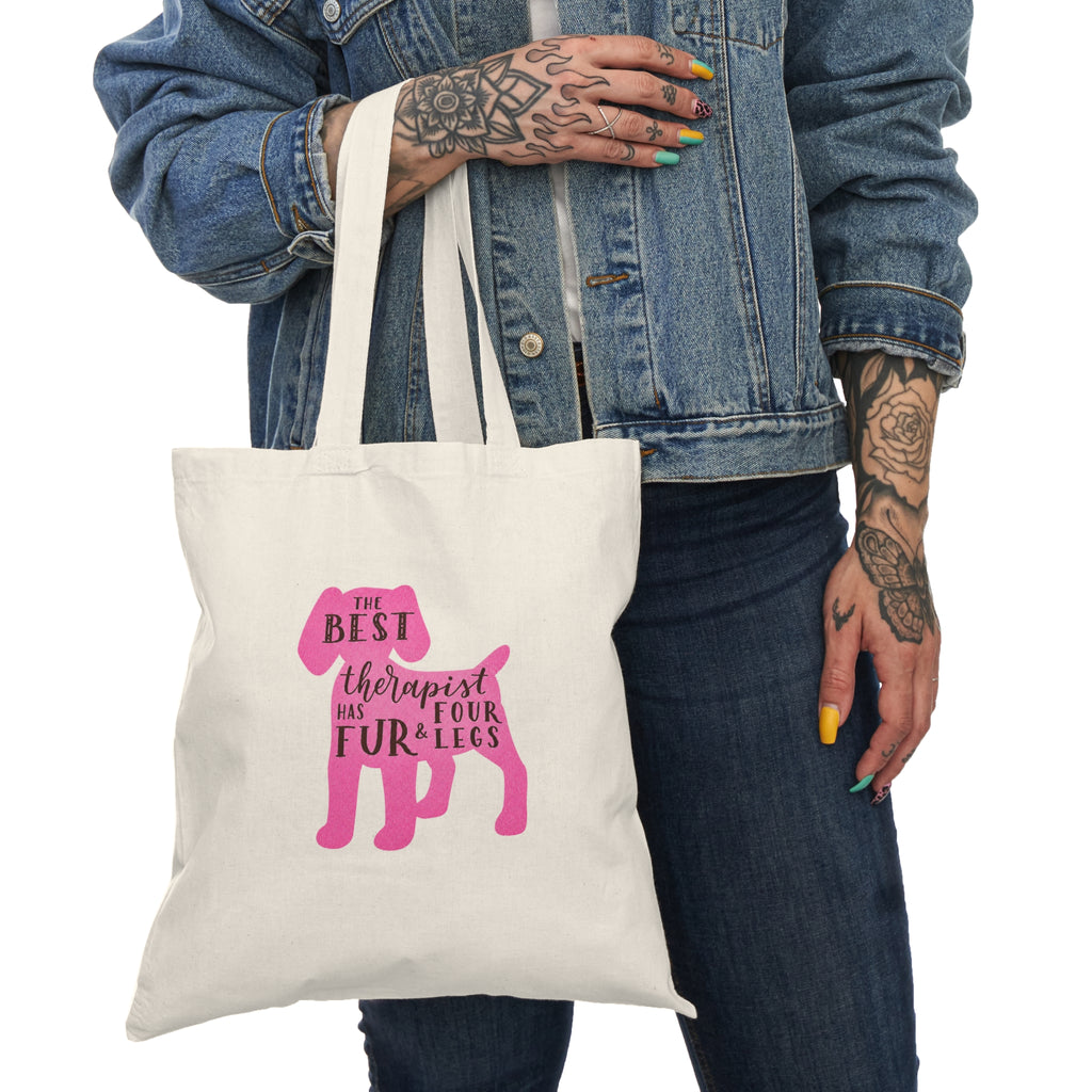 Natural Tote Bag For Dog Lovers